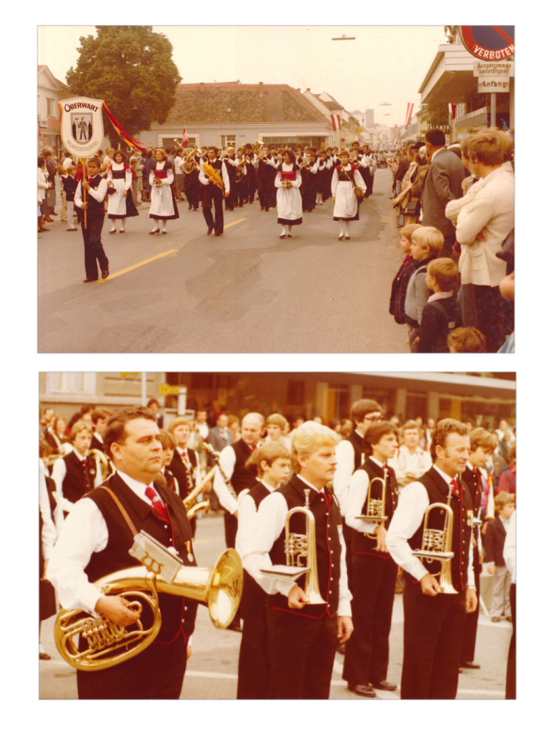 Stadtkapelle: Teilnahme beim Bezirksmusikertreffen in Pinkafeld im September 1980