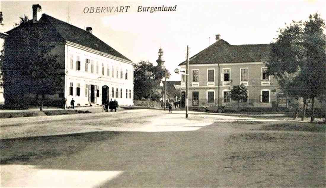 Ansichtskarte: Oberwart Burgenland - Blick vom Hauptplatz in Richtung Osten