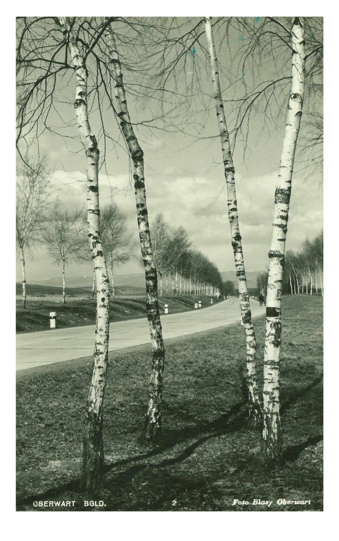 B 63 (Bundesstraße 63) - Betonstraße in Richtung Pinkafeld