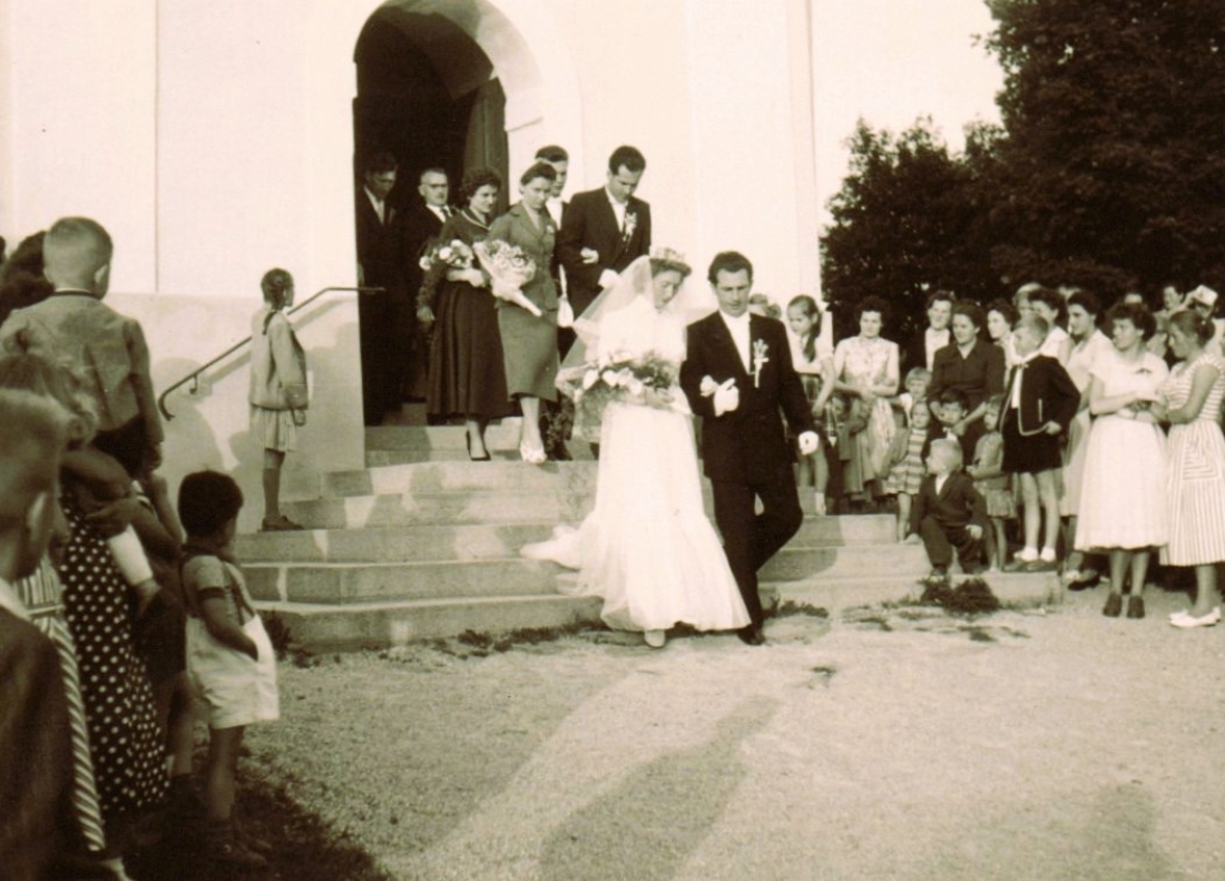 Hochzeit Otto Miertl (*1928/+2018) und Edith Langer (*1933/+2019)