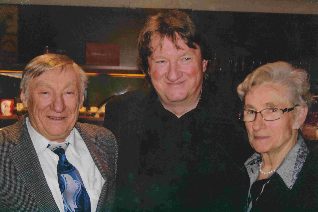 Die drei Geschwister Benkö anlässlich des 60. Geburtstags von "Lile" Ludwig Benkö