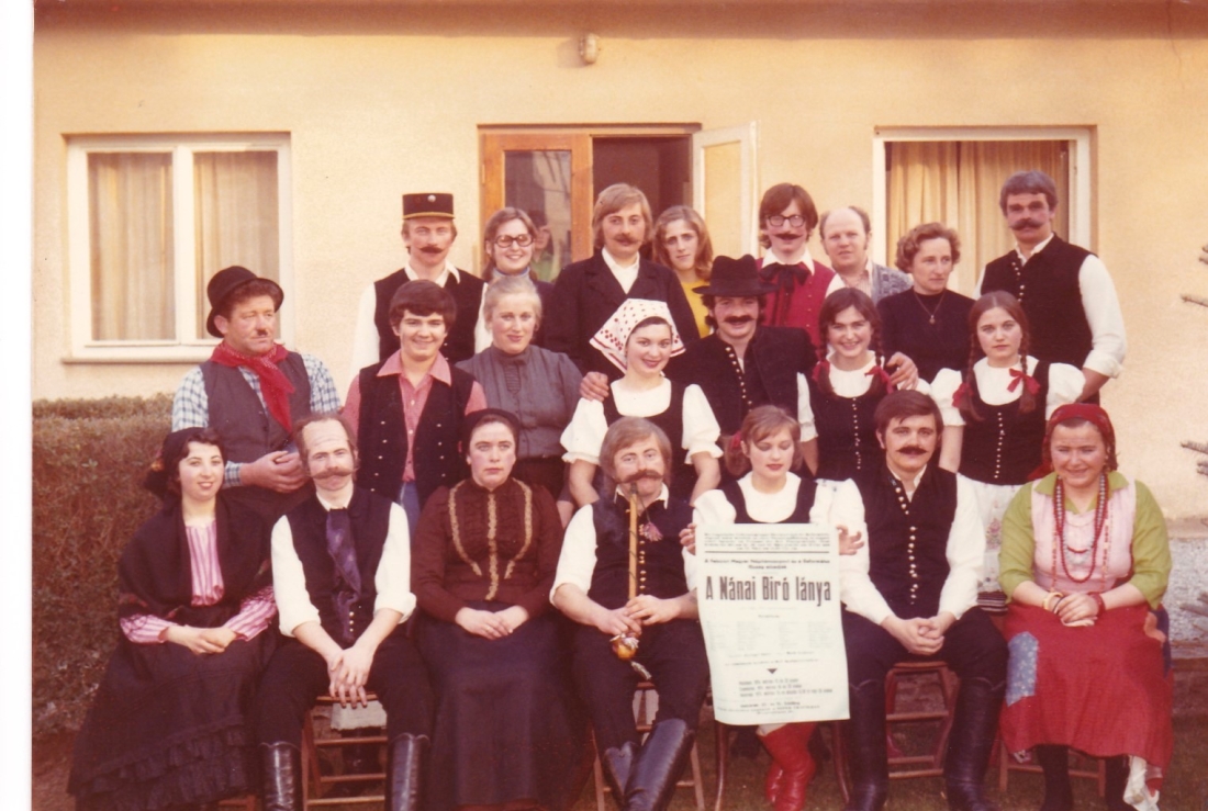 Reformierter Leseverein: Theaterstück "A Nánai Biró Lánya" 1974