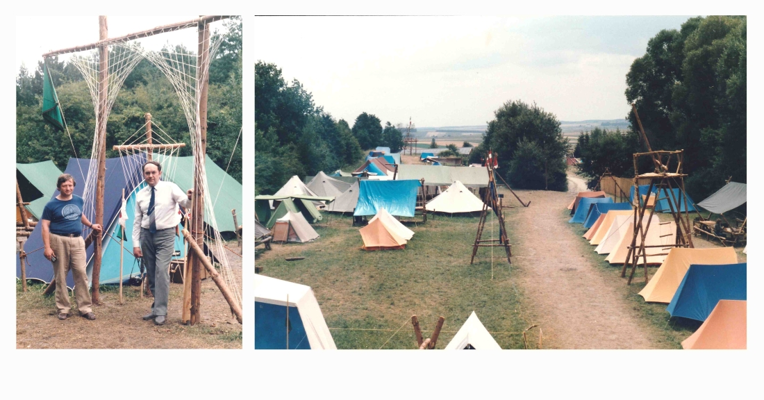 KGM/Konsum/COOP: Lebensmittellieferant beim Bundesrovertreffen der Pfadfinder in Rechnitz 1985 (Samer/Fürst)