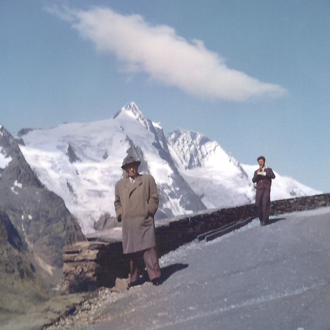 Ausflugsfahrt zum Großglockner: Baumeister Gustav Steurer (*1895/+1983)