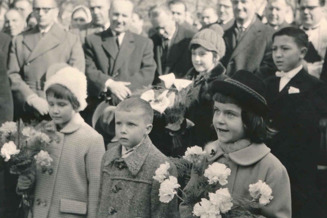 Bau der neuen röm. kath. Osterkirche: Begrüßung von Diözesanbischof DDr. Stephan László
