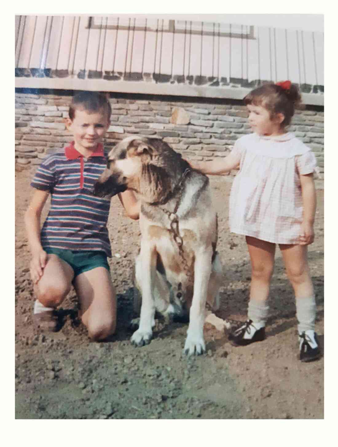 Cousin und Cousine: Willi und Sabine Steurer mit dem Familienhund