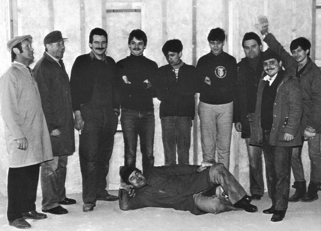 Stadtkapelle: Ausbau des Probelokals - Evang. Kirchengasse 3 (Böcskör/Baumgartner/Mareich/Konrad/Szabo/Hödl/Kuch/Miertl/Györög/Levonyak)