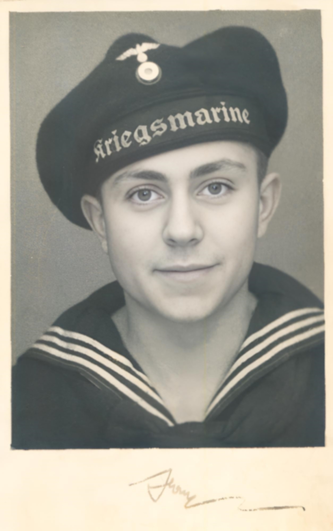 Hannes - Johann Wiener (*1927/+1984) als Soldat - Matrose der deut. Kriegsmarine