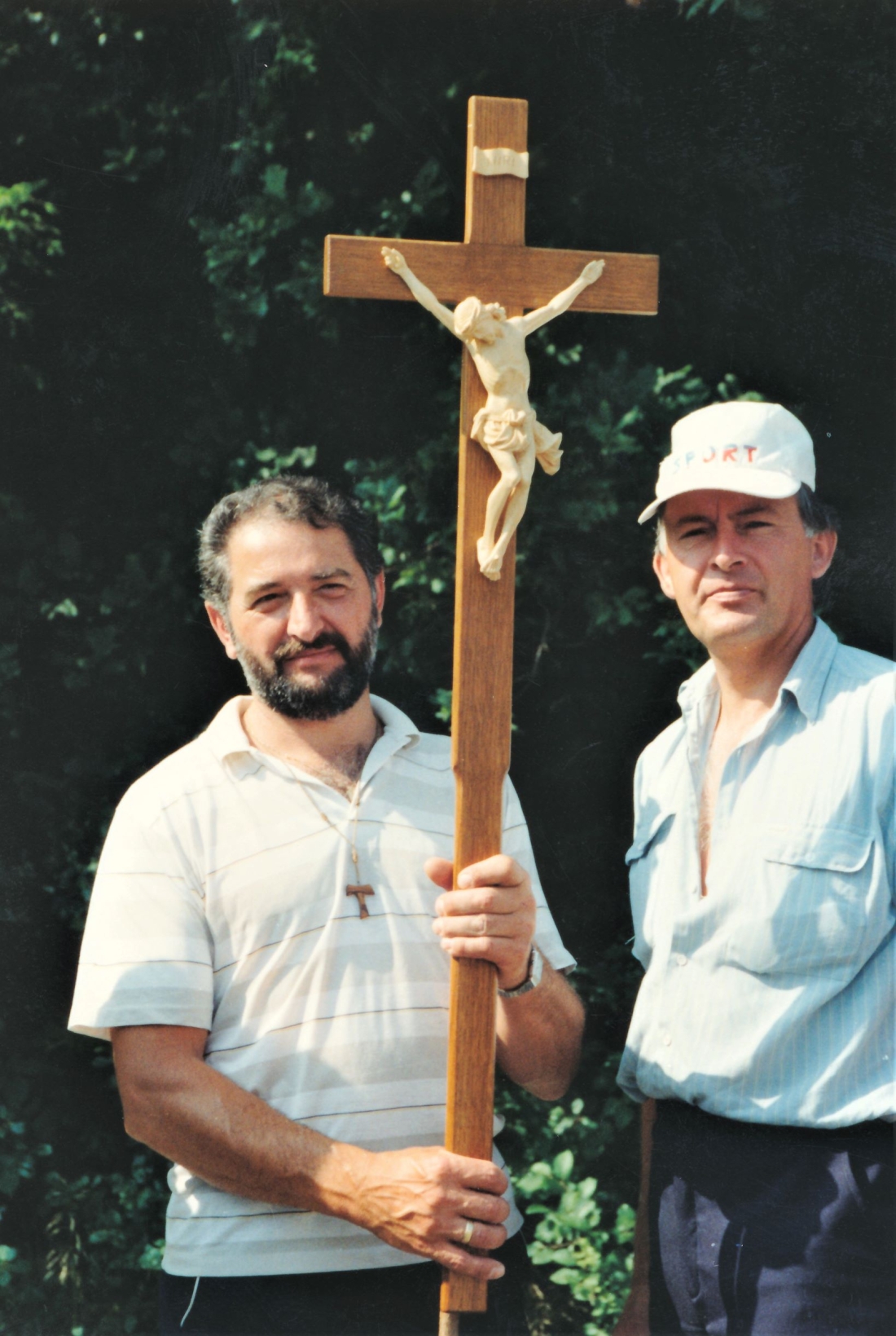 Röm. kath. Pfarre: 7. Fußwallfahrt nach Mariazell - 1991 (Willi Schmalzl und Ing. Willi Hodits)