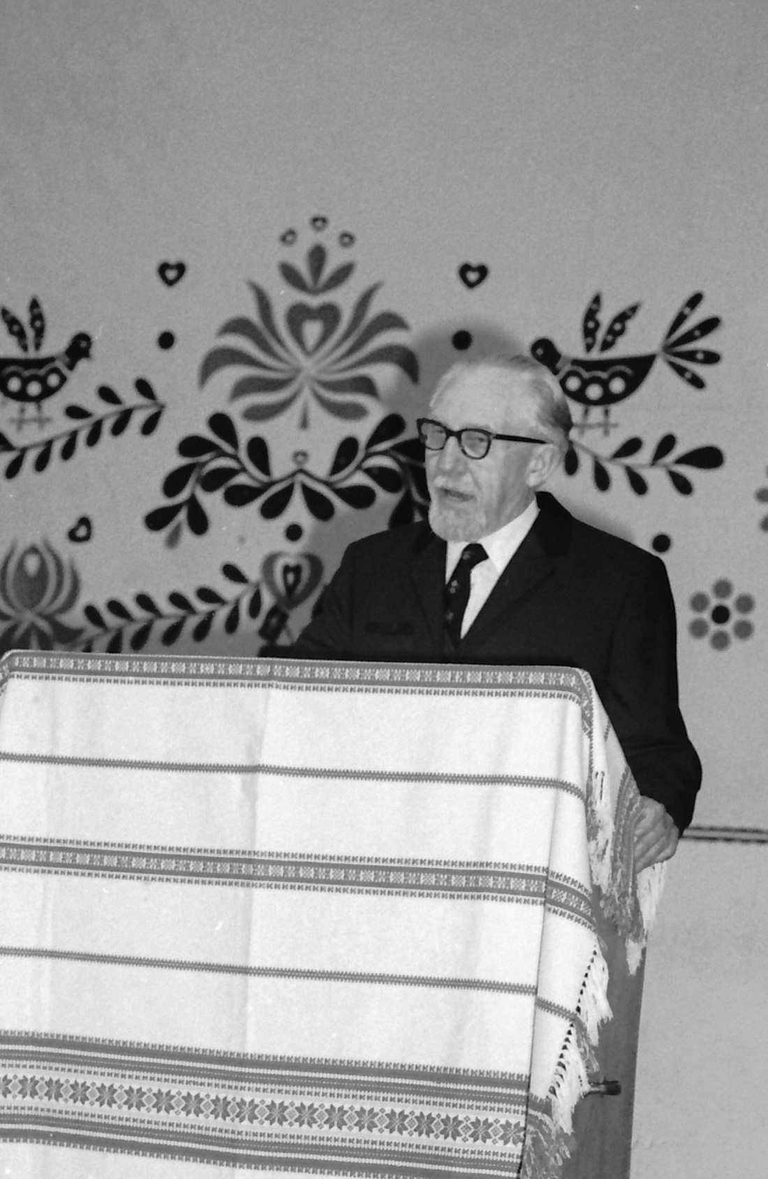 Buchpräsentation "Arkadenhäuser im Südburgenland" im ref. Lesevereinssaal:  Dir. Ludwig Josef Toth referiert über das Buch