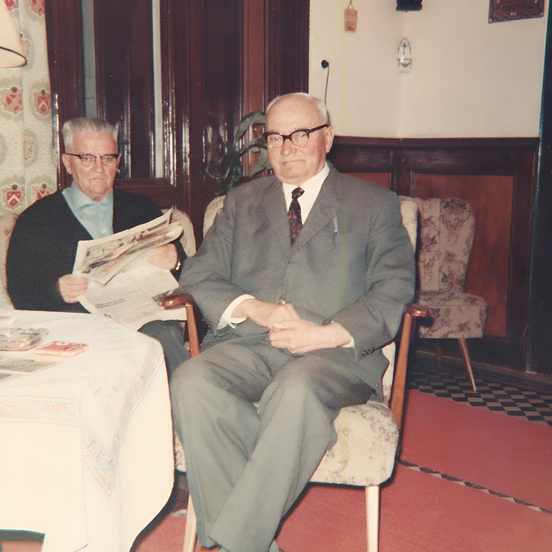 Schwiegerväter unter sich: Johann Wiener (*1883/+1963) und KR Johann Vörös (*1895/+1975)