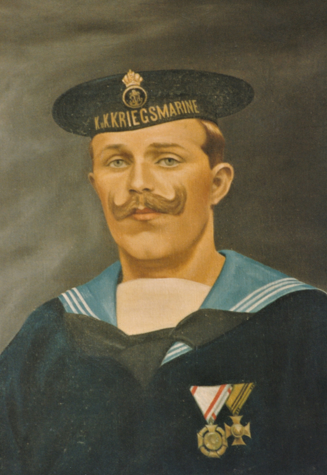 Johann Miertl (*1887/+1976) als Matrose - später Quartiermeister - der k.u.k. Kriegsmarine (Portrait)