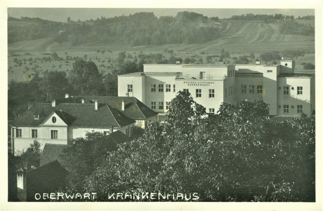 Krankenhaus (Spitalgasse / heute Dr.-Emmerich-Gyenge-Platz): Ansicht gegen Süden