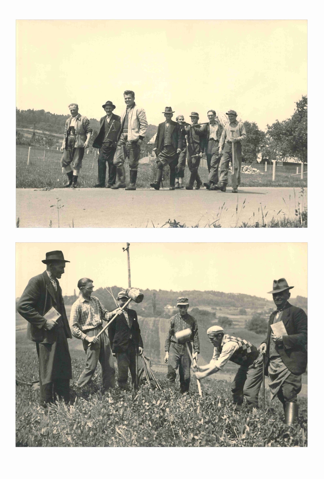 Finanzbeamter Ing. Hans Taucher bei Parifizierungen in Tschantschendorf