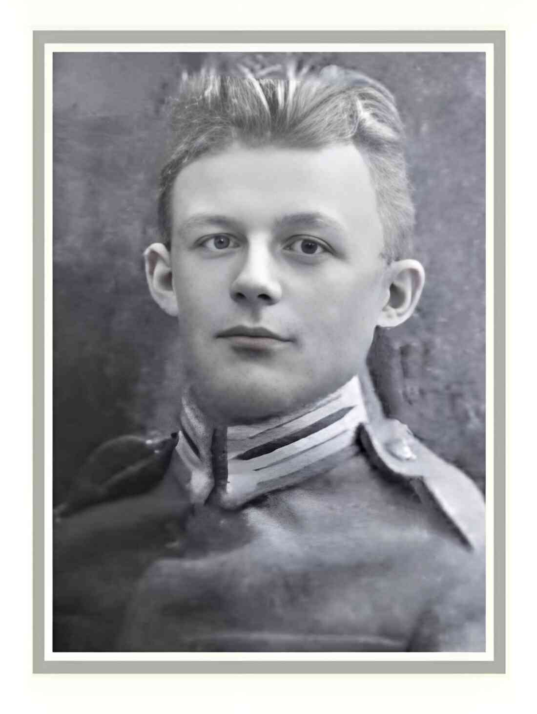 Gründungskapellmeister der Stadtkapelle Oberwart: Soldat Johann Kappel (*1905/+1960) als Militärmusiker (Portrait)