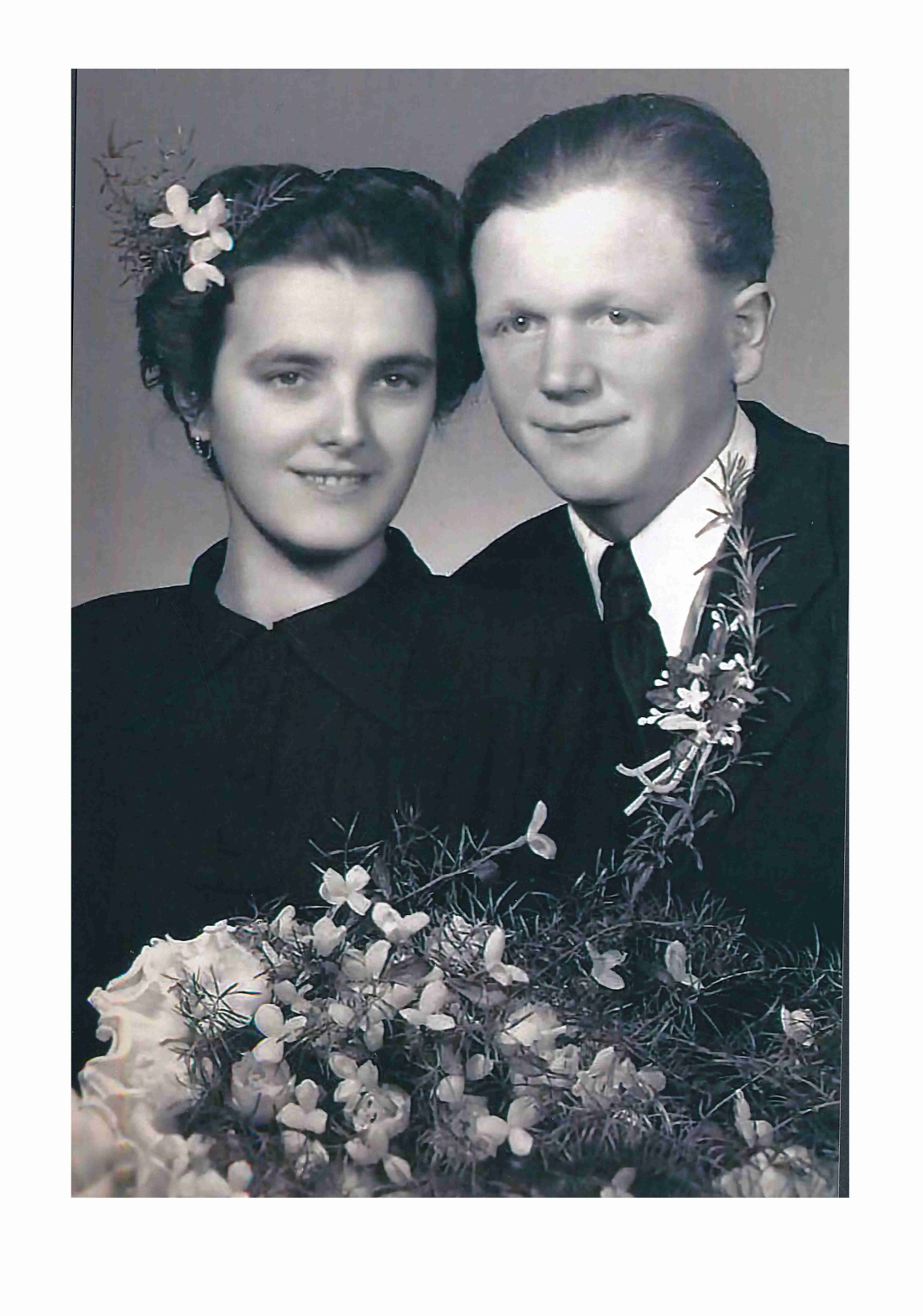 Das Hochzeitspaar Elisabeth Imre (*1928/+1999) und Alexander Zambo (*1926/+1979) - OW 451 / Graf Erdödystraße 33