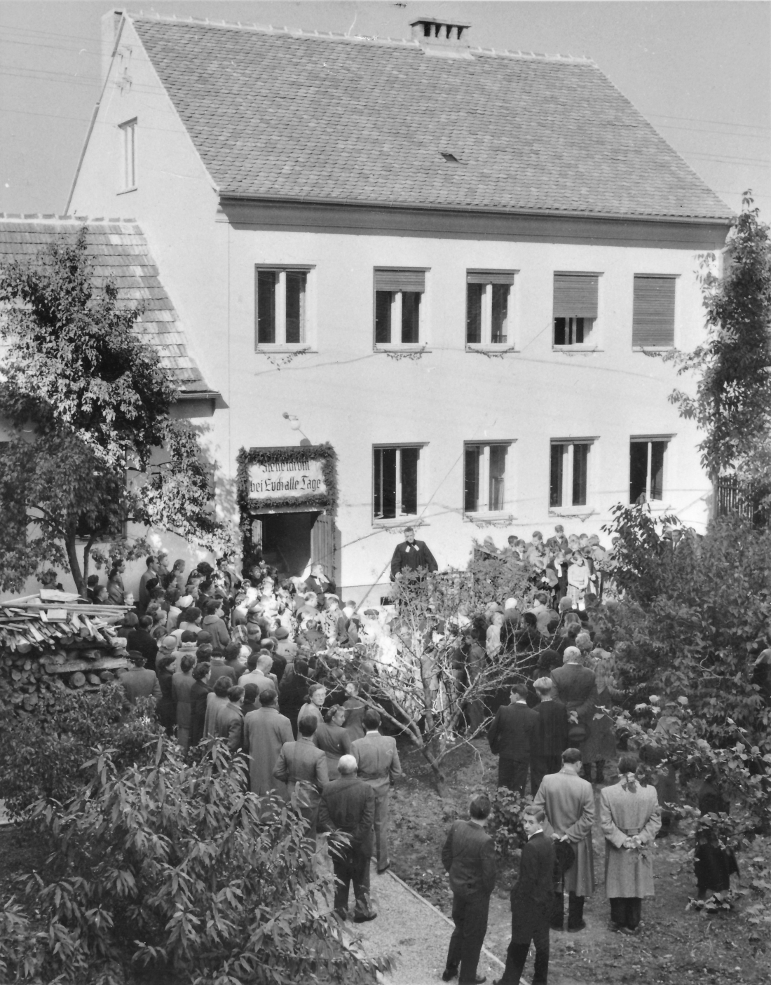 Evang. Pfarrgemeinde AB: Weihe des Pfarrhauses am 11. November 1953