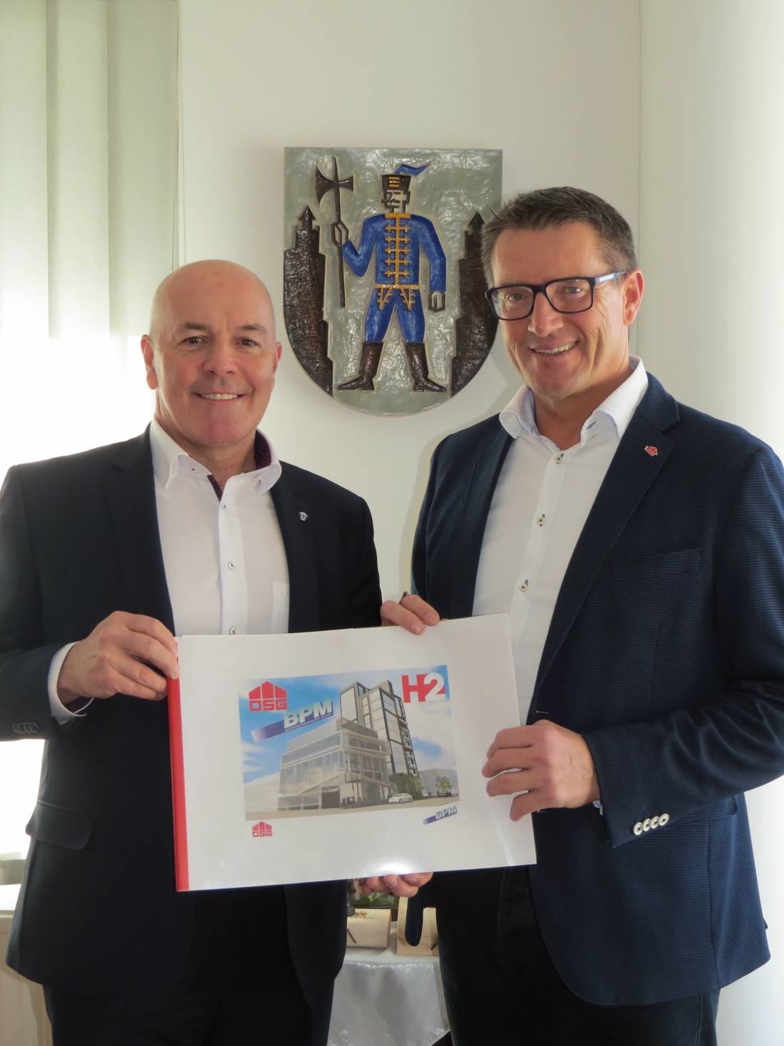 OSG-Chef Alfred Kollar besucht Bürgermeister Georg Rosner