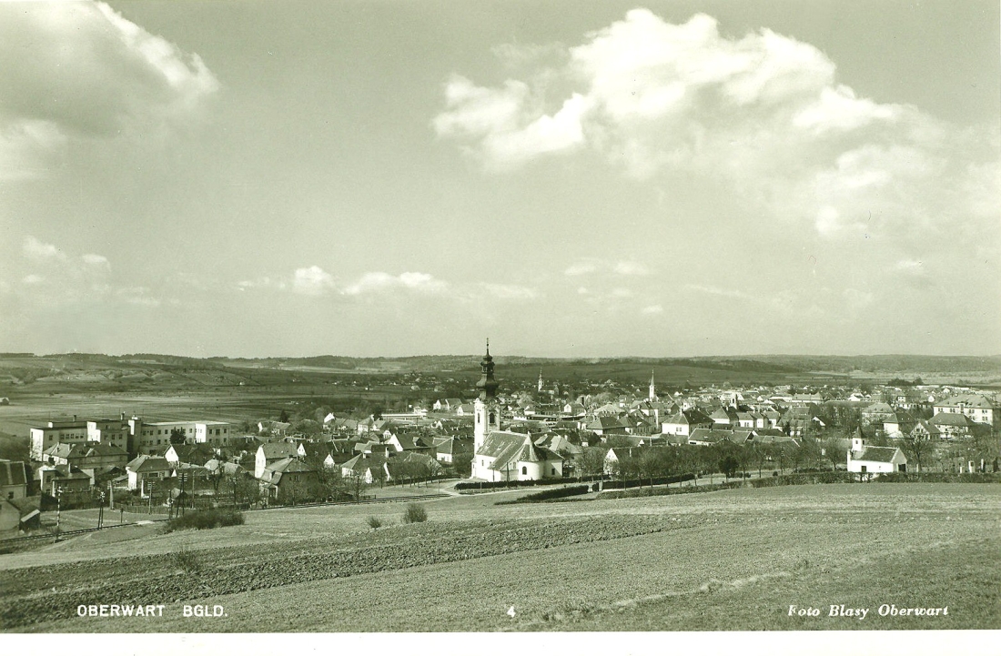 Blick gegen Westen über die Stadt