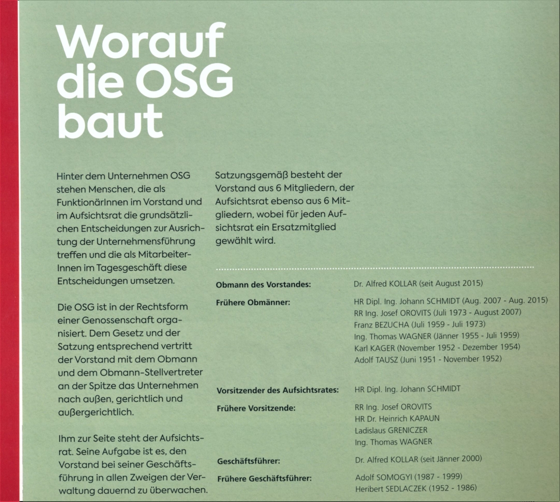 "Worauf die OSG baut"