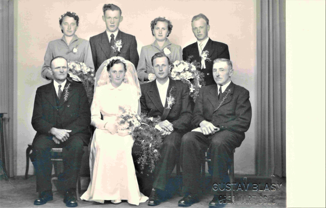 Hochzeit Sophie Hegedüs (*1935/+2017) und Michael Böcskör (*1927/+1996) - OW 211 / Johann Straußgasse 20 (Pongracz/Horvath/Kollar/Szabo)