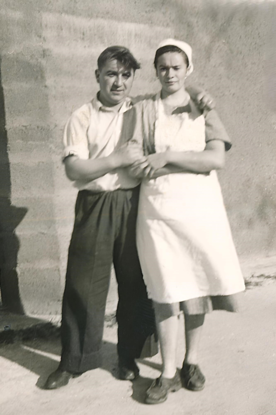 Noch unverheiratet: Josef Folkensteiner (*1927/+1982) und Frieda Glatzhofer (*1927/+1982)