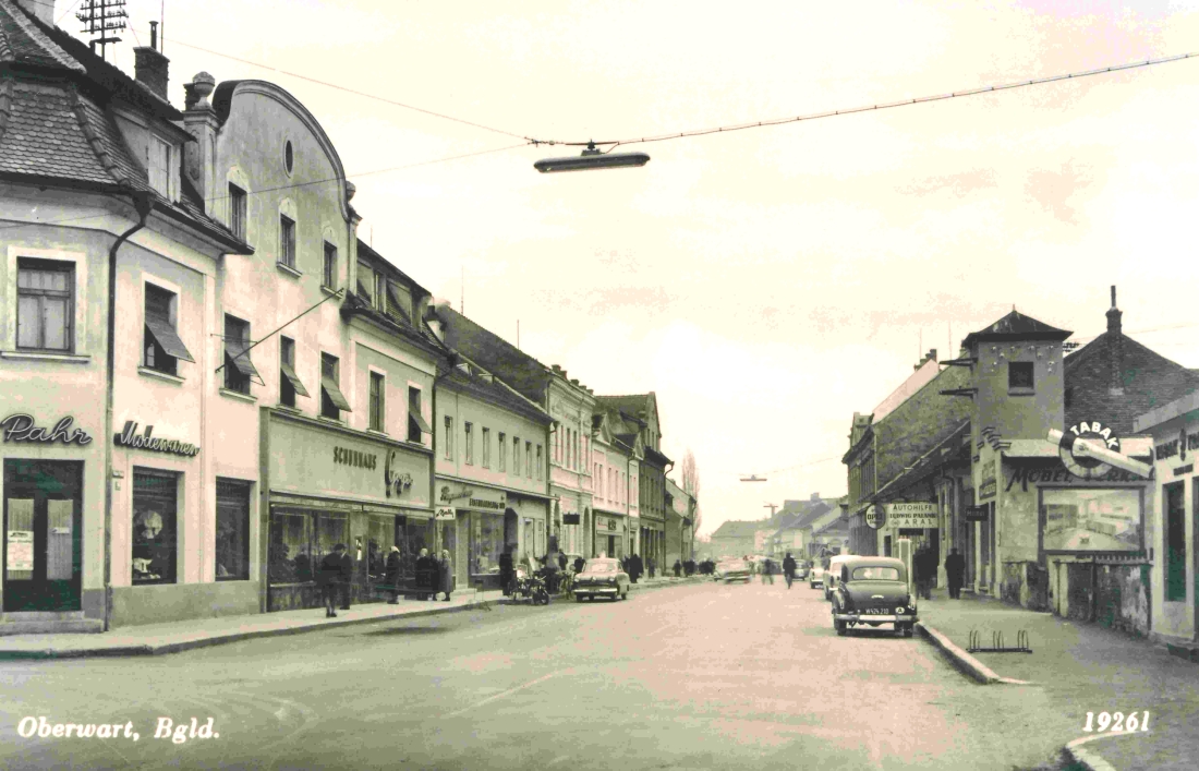 Ansichtskarte: Blick gegen SO in die Wienerstraße