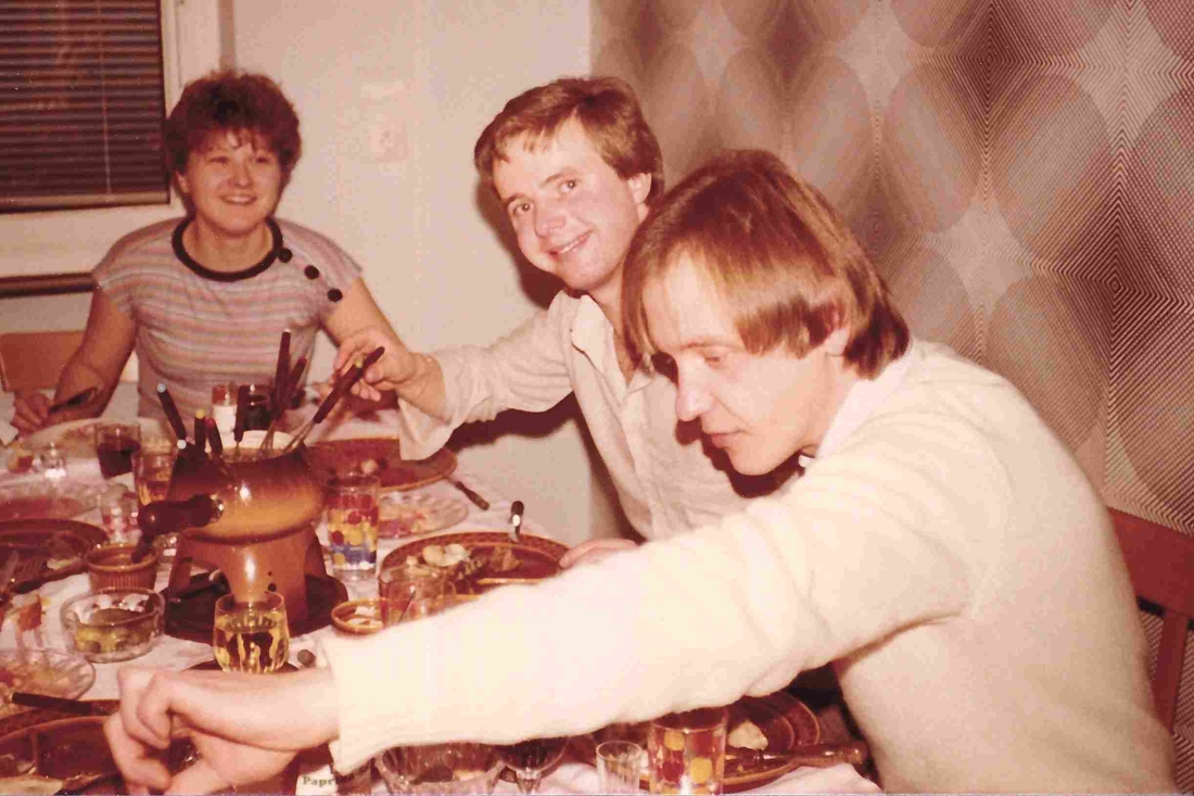 Fondueessen zu Silvester 1979