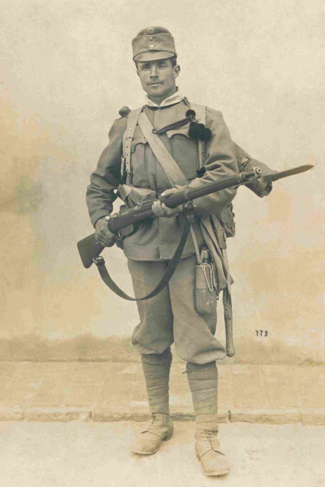 Mihaly Benkö (*186/+1965) als Soldat der österreichisch-ungarischen Doppelmonarchie (Portrait)