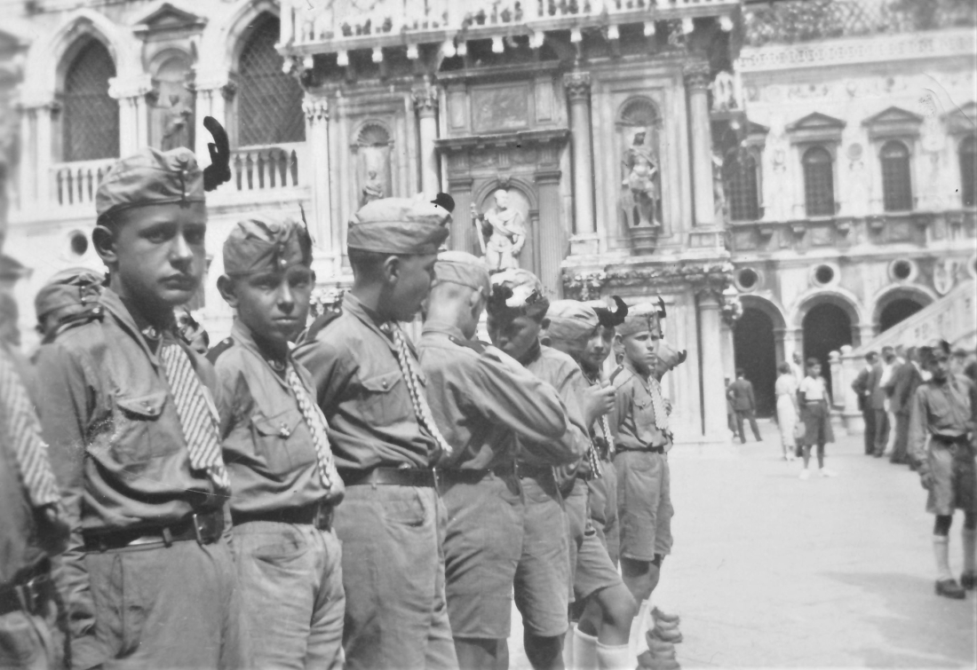 Alexander Blach jun. (*1922/+2012) als Mitglied des Österreichischen Jungvolks in Rom