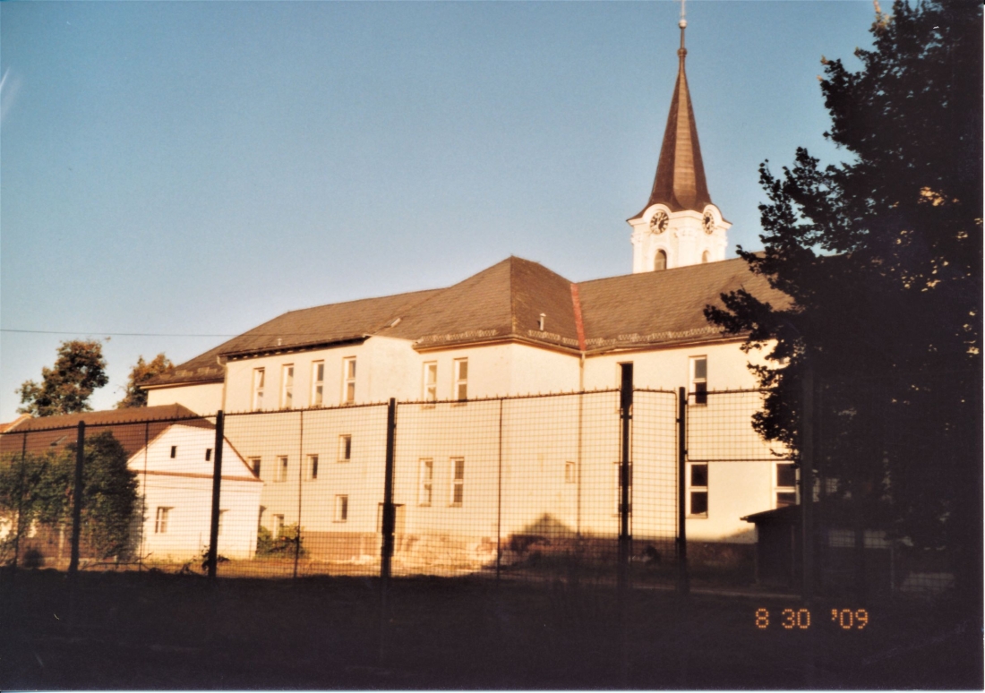 Rückseite des Schulgebäudes in der Evang. Kirchengasse 5-7