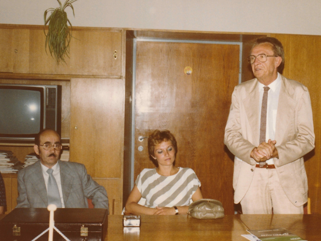 Verabschiedung von VS-Lehrer Alexander Böcskör (*1922/+1990) - Wölfel/Leirer