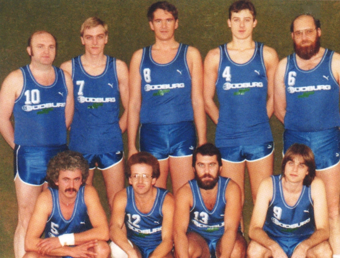 Basketball: Herrenteam 1979 - Sapic/Arnhold/Leitner/Tschögl/Wertner/Böcskör/Gartner/Frühwirth
