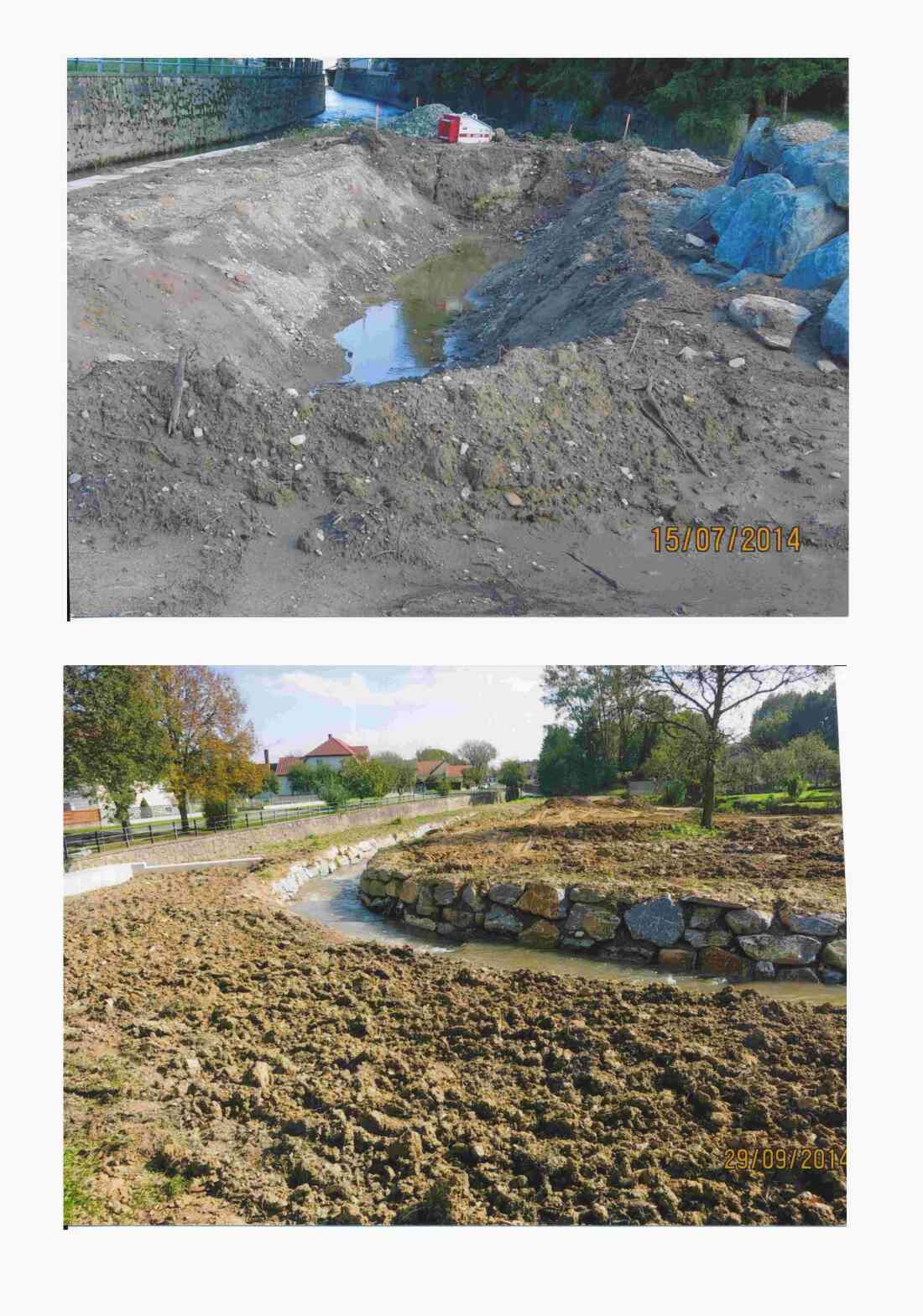 Errichtung einer Fischaufstiegshilfe im SW des Stieberteichs und der Pinka vor der Renaturierung des Flusses