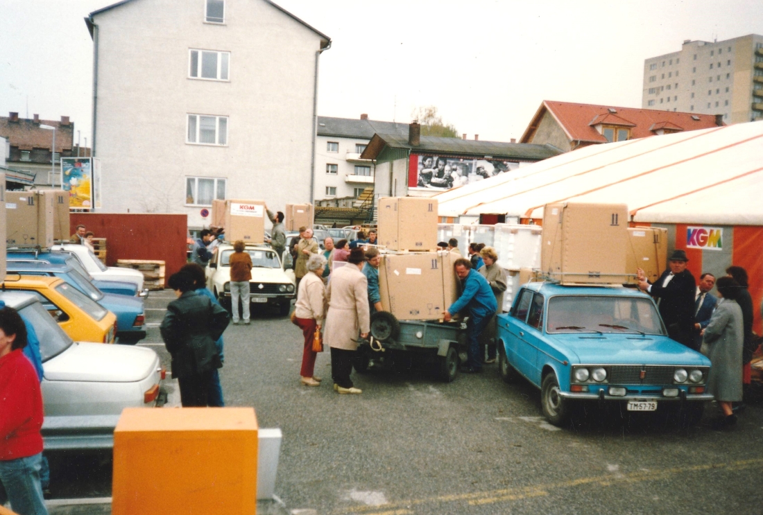 KGM/Konsum/COOP: Einkaufsboom / Ungarnboom nach der Grenzöffnung 1989
