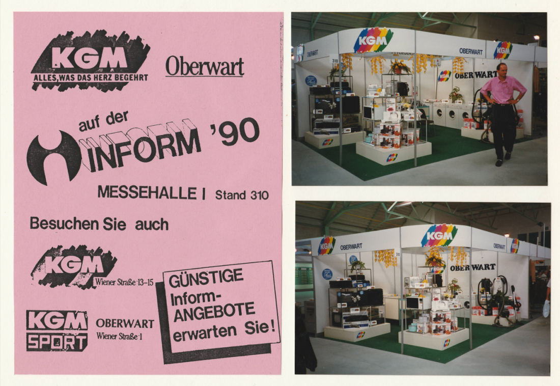 Einkaufserlebnis im KGM (Konsum/Coop) - Markt (Wienerstraße 13) - Flugblatt zur Inform 1990